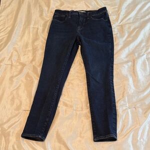 Madewell 9” Mid-Rise Women's Skinny Jeans. Dark Wash Size 29